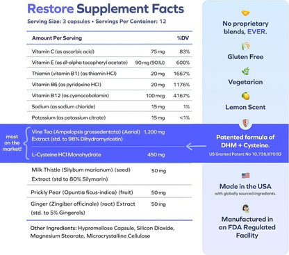 Cheers Restore Feel Better After Drinking Support Your Liver